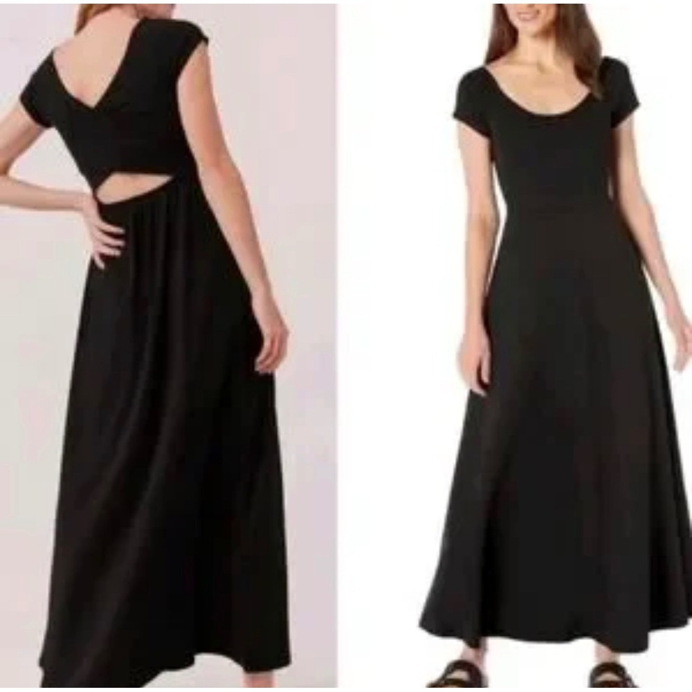 Pact Black Maxi Dress